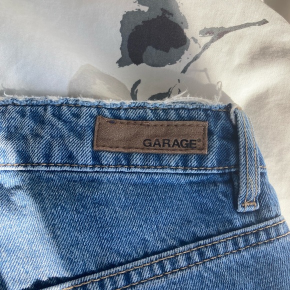 GARAGE Wide-leg Raw-edge Jeans - Picture 9 of 10